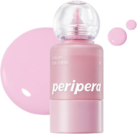 İnce Yapılı, Ciltle Bütünleşen, Pigmentli Likit Allık Syrupy Tok Cheek (10 Pale Lavender)