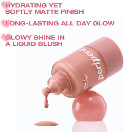 İnce Yapılı, Ciltle Bütünleşen, Pigmentli Likit Allık Syrupy Tok Cheek (10 Pale Lavender)