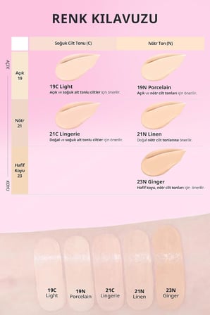 Hyalüronik Asit İçerikli Kill Cover Mesh Glow Essential Cushion Set (19NPorcelain) SPF50+PA++++