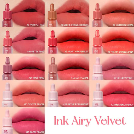 Uzun Süre Kalıcı ve Hafif Formüllü, Kadife Bitişli Tint Ink Airy Velvet (30 Wake Up Cherry)