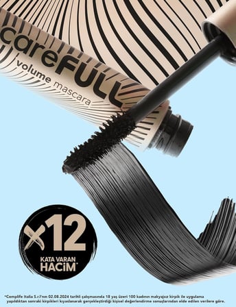 Hacim Veren Besleyici Maskara (SİYAH) - Carefull Volume - 000 Black - 8682536084093
