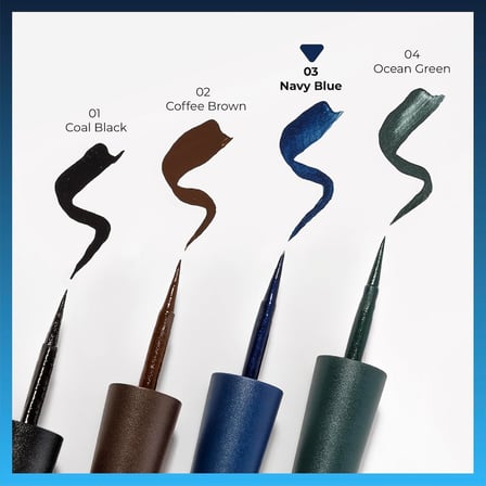 Cosmetics Elegant Matte Dipliner Waterproof Mavi, 03 Navy Blue