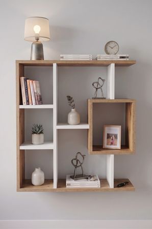 Reyo Enda Home Yegane Duvar Rafı, Duvar Kitaplığı,  Modern Kitaplık, Zeminde Veya Duva