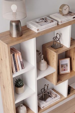 Reyo Enda Home Yegane Duvar Rafı, Duvar Kitaplığı,  Modern Kitaplık, Zeminde Veya Duva