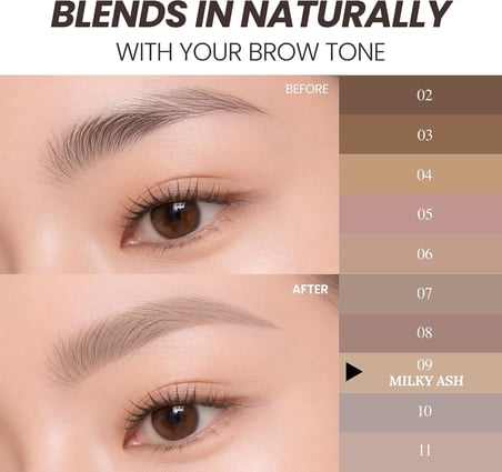 Renklendirici ve Sabitleyici Kaş Maskarası Speedy Skinny Brow Mascara 09 Milky Ash