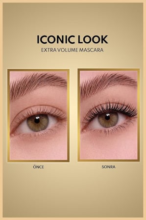 Iconic Look Mascara Yoğun Hacim Etkili Maskara - Siyah