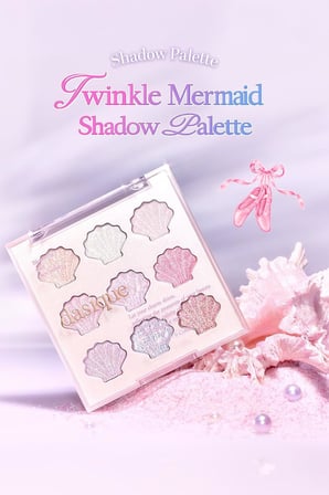 Yoğun Işıltılı Renk Seçenekleri Sunan Far Paleti Shadow Palette (#34 Twinkle Mermaid)