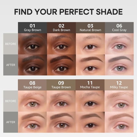 Ultra İnce Uçlu, Doğal Görünüm Veren Kaş Kalemi Speedy Skinny Brow (12 Milky Taupe)