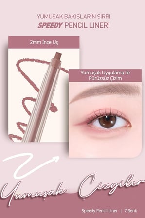Suya Dayanıklı, Kolay Kullanım Sunan Göz Kalemi Speedy Pencil Liner (7 Under Taro)