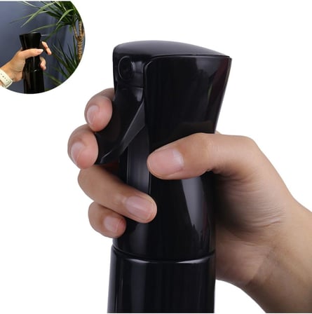 Yüksek Basınçlı Sprey Şişesi, 200ml, Siyah, Çok Amaçlı Sulama ve Kuaför Spreyi