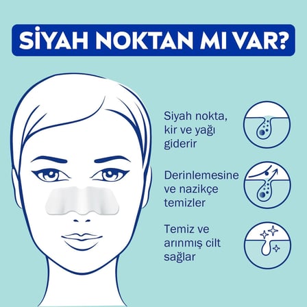 Siyah Nokta Temizleyici Burun T-Bant, Gözenek Arındırıcı, Derinlemesine Temizlik, Limon Özü, 4 Adet