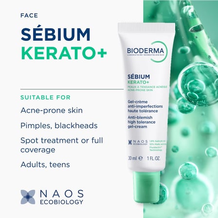 Bioderma Sébium Kerato Sivilce ve Akne Lekesi Karşıtı AHA, BHA, Salisilik Asit İçeren Bakım Kremi 30 ml