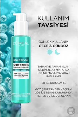 Bright Reveal Cilt Kusuru İzi Karşıtı, Serum İçerikli Temizleme Jeli Niasinamid ve Salisilik Asit 150 ml