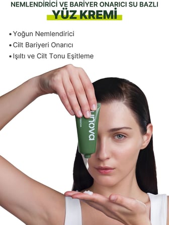 Lunova Nemlendirici Ve Bariyer Onarıcı Su Bazlı Yüz Kremi 50 ml | Peptit,hyaluronik Asit,niacinamide