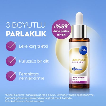 Luminous630 Skin Glow Anında Aydınlatıcı Cilt Bakım Serumu 30ml ve Q10 Kırışıklık Karşıtı Serum 30ml