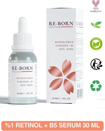 Retinol Serum%1 Retinol + B5 Anti - Aging, 30 ml