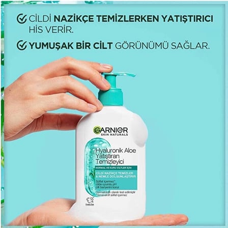 Hyaluronik Aloe Nemlendiren ve Yatıştıran Temizleyici 250 ML