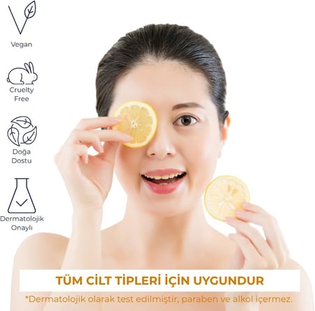C Vitaminli Aydınlatıcı Serum 30 ml – İnce Çizgi ve Kırışıklık Karşıtı, Cilt Tonu Eşitleyici, Işıltı ve Canlılık Sağlayan Yüz Serumu