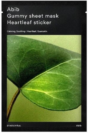 Nemlendirici, Dengeleyici, Yatıştırıcı Yüz Maskesi - Gummy Sheet Mask Heartleaf Sticker
