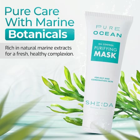 Sheida Pure Ocean Arıtım Maskesi Yağ Kontrol 75 ml Yağlı Ve Karma Ciltler İçin
