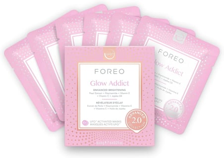 Glow Addict Advanced Collection 2 0 Ufo Aktif Yuz Maskesi Nemlendirici Guzellik Ve Kisisel Bakim C Ve E Vitamini Tum Cilt Tipleri Ve Donuk Ciltler Yaslanma Karsiti 1 Pakette 6 Adet