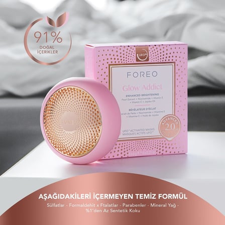 Glow Addict Advanced Collection 2 0 Ufo Aktif Yuz Maskesi Nemlendirici Guzellik Ve Kisisel Bakim C Ve E Vitamini Tum Cilt Tipleri Ve Donuk Ciltler Yaslanma Karsiti 1 Pakette 6 Adet