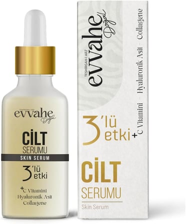 C, vitamini, Hyaluronik, Asit, Collagene, (3lü, etkili, Cilt, Serumu)