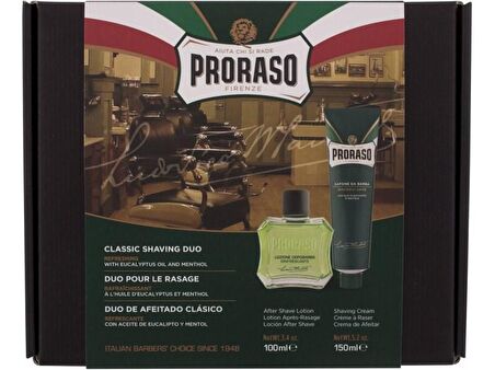 Proraso Duo Tıraş Kremi Ve Losyon Tıraş Seti Okaliptüs