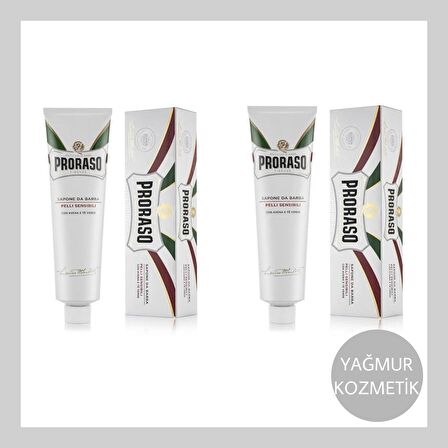 Proraso Tıraş Kremi Yeşil Çay ve Yulaf Özlü 150ml.&2'li