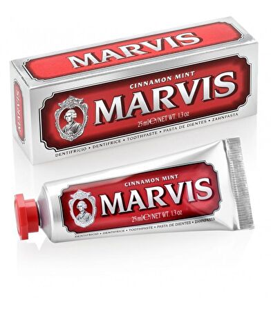 Marvis Cinnamon Mint Nane & Tarçın Aromalı Beyazlatma Doğal Diş Macunu 25 ml 