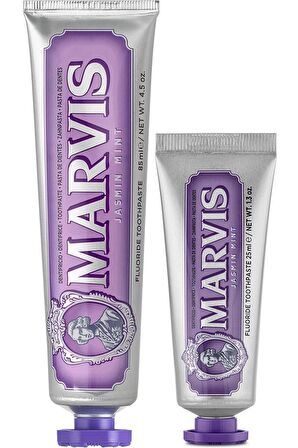 Marvis Jasmin Mint Nane Aromalı Beyazlatma Doğal Diş Macunu 85 ml & Diş Macunu 25 ml 