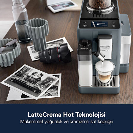 Delonghi Rivelia Exam440.55.G Facm Tam Otomatik Espresso Makinesi Gri