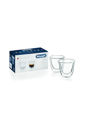 Delonghi DLSC310 - 2'Li Çift Cidarlı Espresso Bardağı