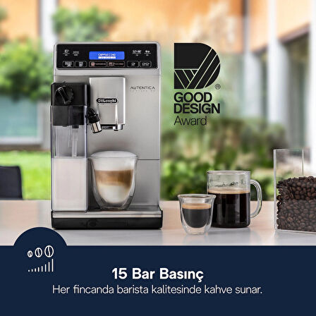 Delonghi 29.660.SB Etam Autentica Gümüş Tam Otomatik Kahve Makinesi
