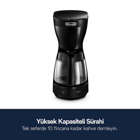 DeLonghi ICM16210 Filtre Kahve Makinesi Siyah