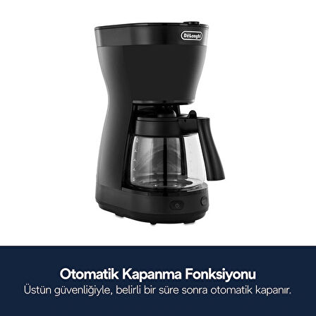 DeLonghi ICM16210 Filtre Kahve Makinesi Siyah