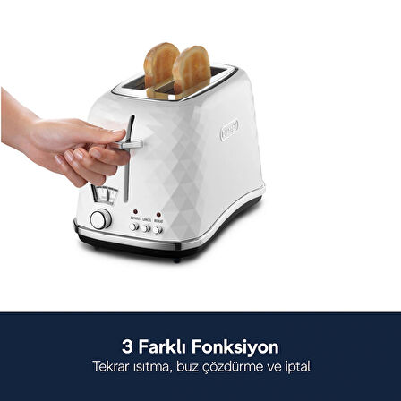 Delonghi CTJ 2103.W Ekmek Kızartma Brillante Beyaz