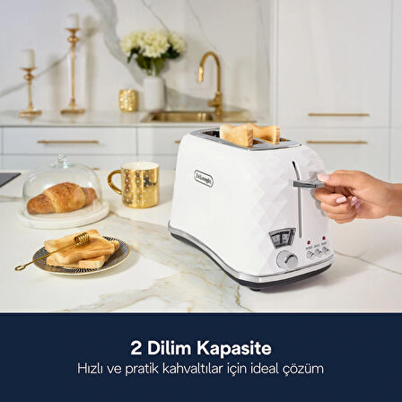 Delonghi CTJ 2103.W Ekmek Kızartma Brillante Beyaz