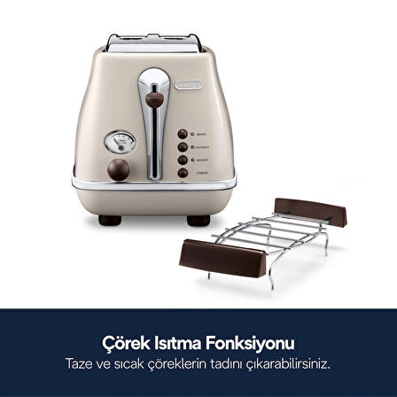 Delonghi Icona Ekmek Kızartma Bej