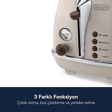 Delonghi Icona Ekmek Kızartma Bej