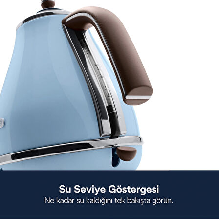 Delonghi Icona V Işıklı Çelik 2 Lt Kettle