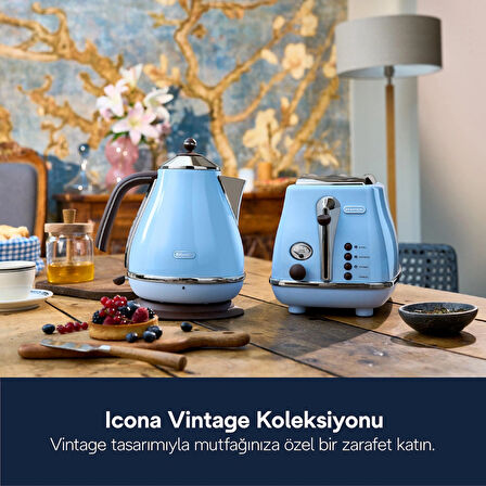Delonghi Icona V Işıklı Çelik 2 Lt Kettle