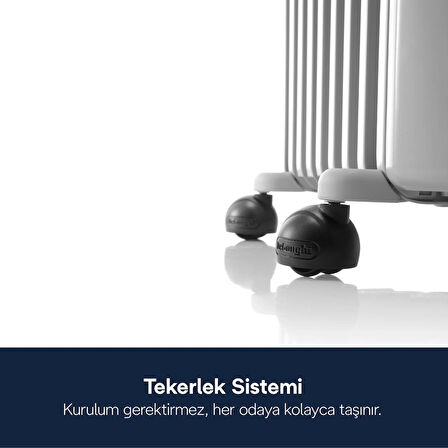 Delonghi Trrs1225 2500 W Termostatlı 12 Dilim Elektrikli Zemin Tipi Yağlı Radyatör 