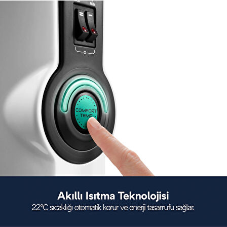 Delonghi Trrs1225c 1500 W Termostatlı 12 Dilim Elektrikli Zemin Tipi Yağlı Radyatör 