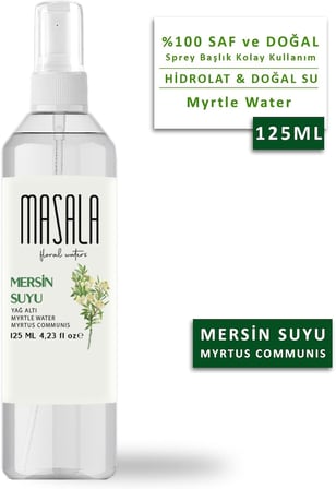 Mersin Suyu 125 ml - Myrtle Floral Water -Sebum Ve Yağ Dengeleyici Hidrosol