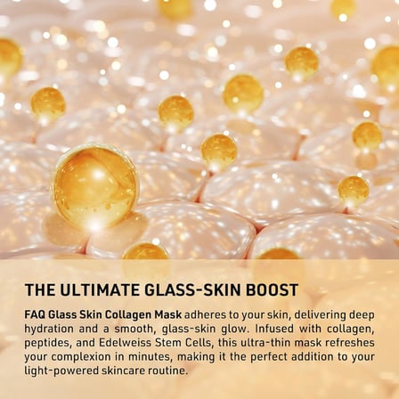 Glass Skin Kolajen Yüz Maskesi – Peptitlerle Nemlendirici ve Aydınlatıcı Cilt Bakımı – Gözenek Sıkılaştırıcı ve Leke Giderici – Yüz Bakımı ve Cam Gibi Cilt Işıltısı İçin Kolajen Maske (5 adet)