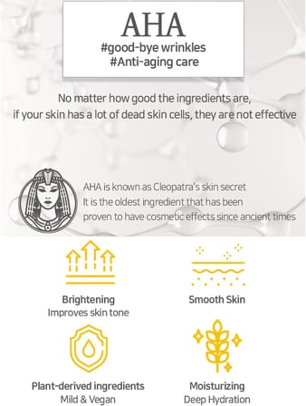 AHA ve C Vitamini İçeren Aydınlatıcı Işıltı Etkili Kore Serum 40ml – Peeling & Anti-Aging Bakım