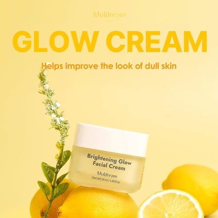 Brightening Glow Facial Cream AHA ve C Vitamin Canlandırıcı Aydınlatıcı Nemlendirici Krem Kore 50ml