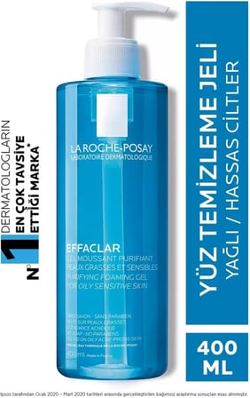 Effaclar Gel Yüz Temizleme Jeli 400 ml, 2 Adet