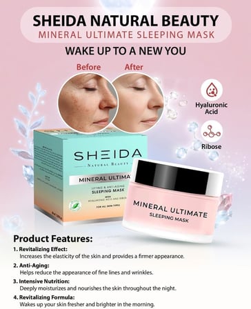 Mineral Ultimate Toparlayıcı Uyku Maskesi 60 ml – Gece Boyu Nemlendirici, Cilt Sıkılaştırıcı ve Yaşlanma Karşıtı Bakım Maskesi
